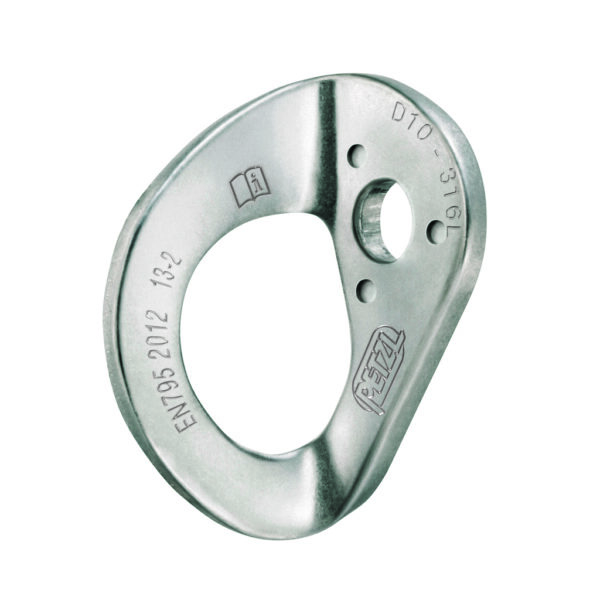 Placa de anclaje inoxidable Coeur Stainless 10 mm, Petzl